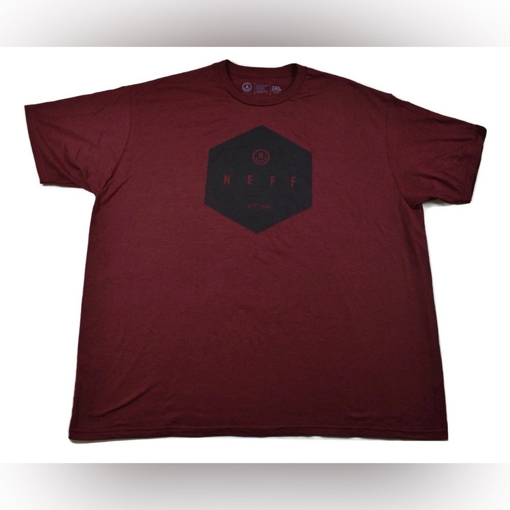 Neff Men's Maroon Graphic Tee